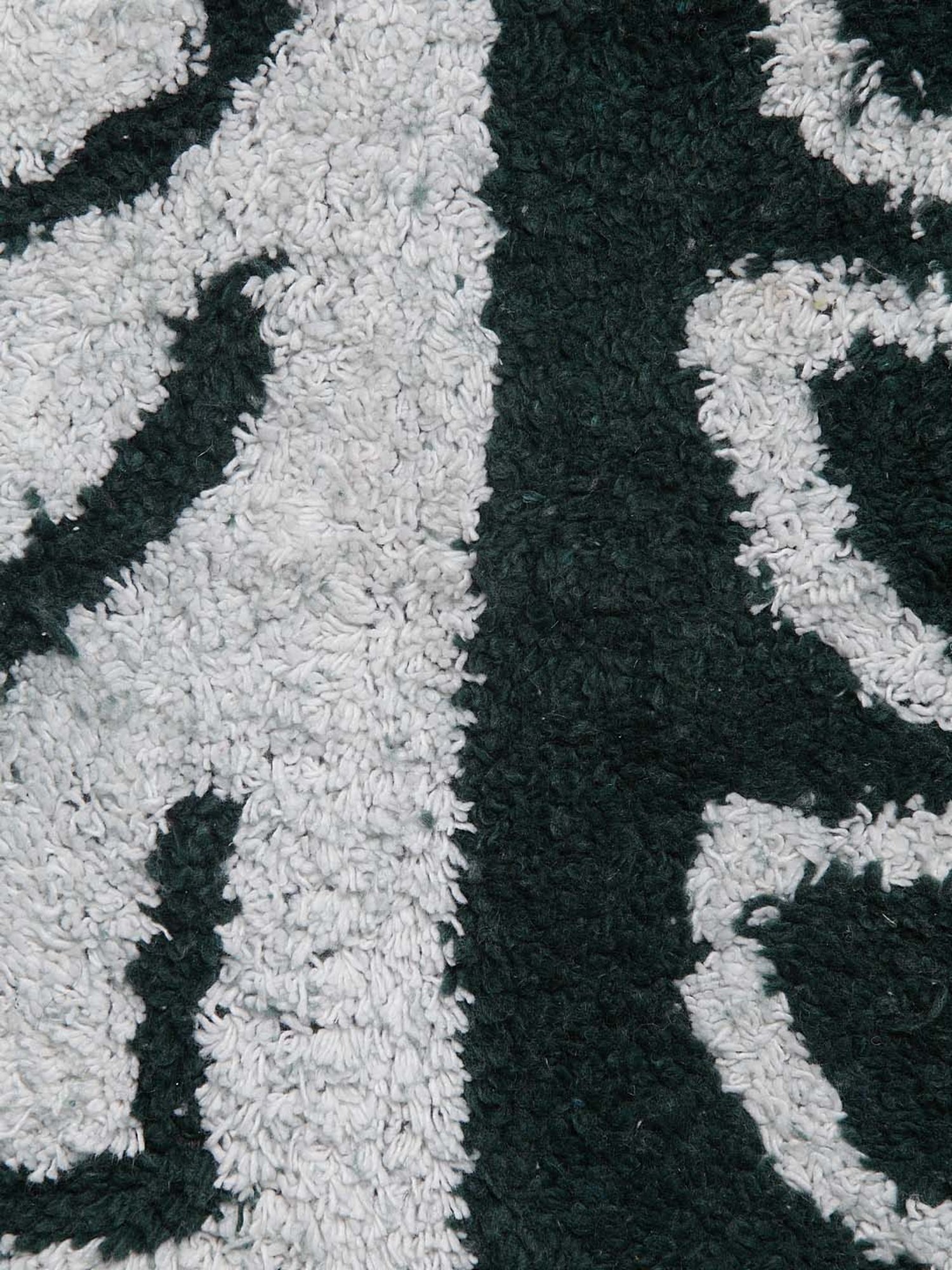 HOSTA HOMES Grey & Green Cotton Anti-Skid Door Mat - Set of 1