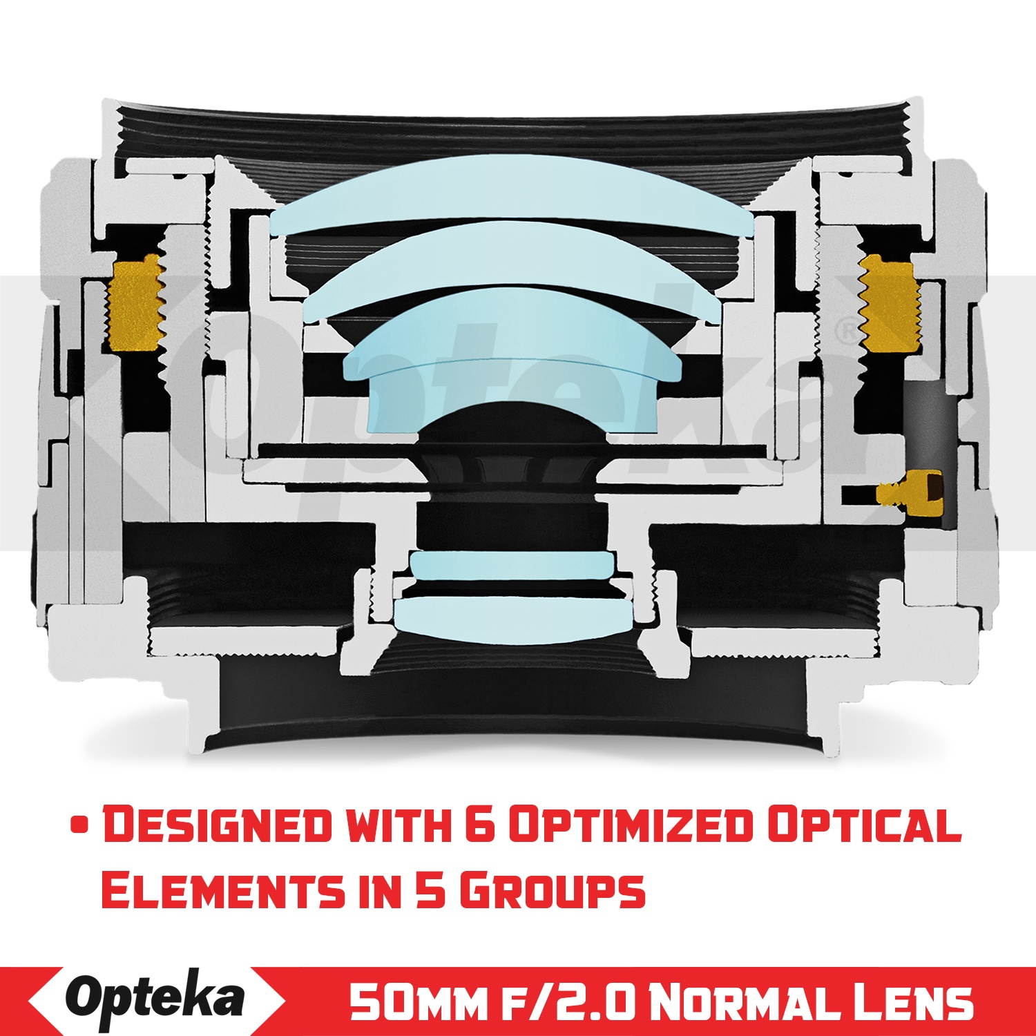 Opteka 50mm f/2.0 HD MC Manual Focus Prime Lens for Fuji X Mount APS-C Digital Cameras