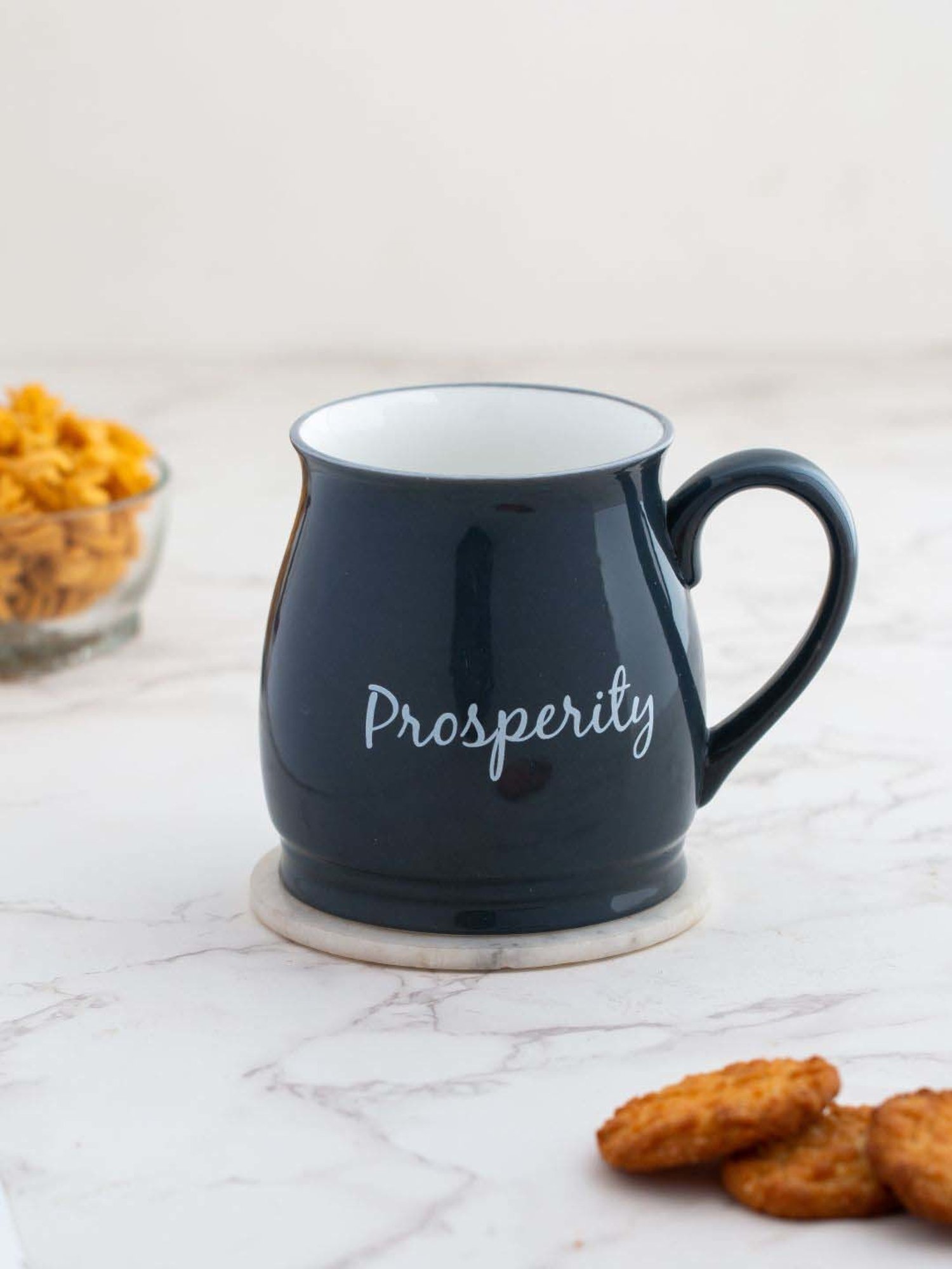 JCPL Pepper Black Ceramic Mug (0.35 L)