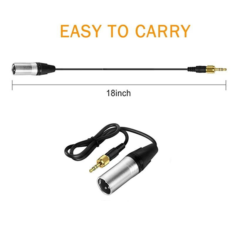 Replacement 18quot to XLR Male Output Cable CVMDLXLR 35mm TRS to XLR Audio Cable for  Wireless System Receiver CVMWM200300