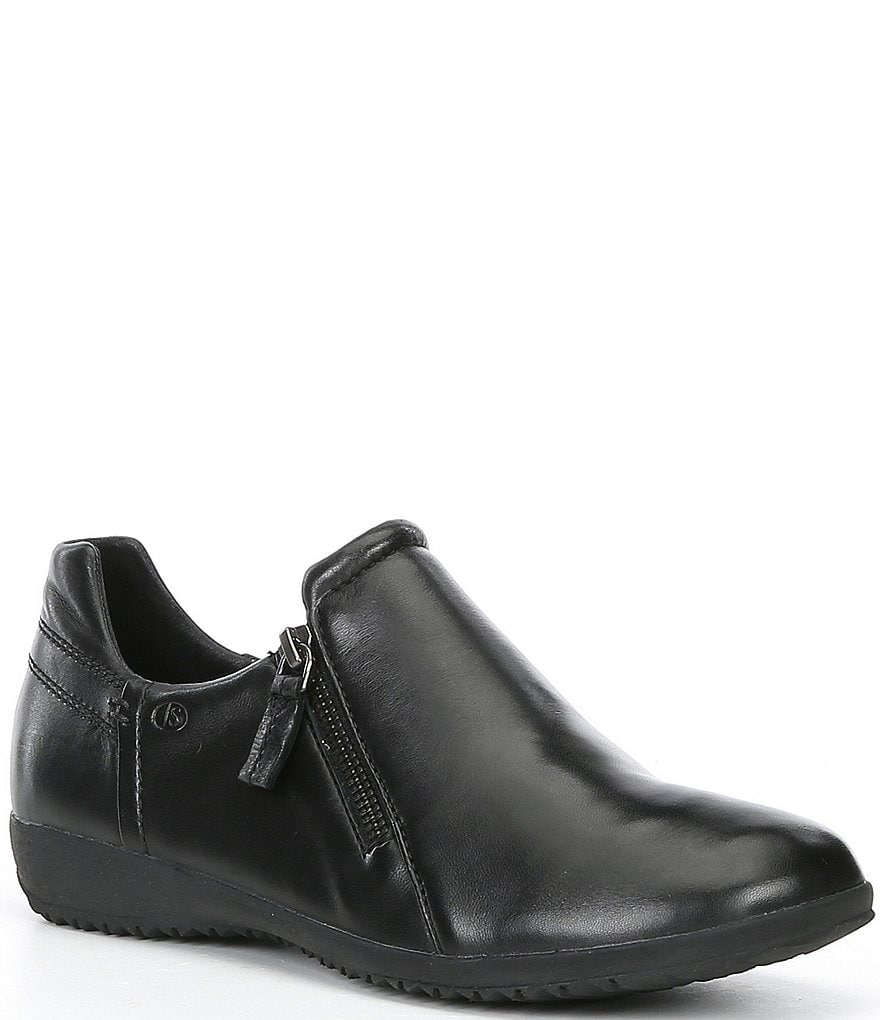 Josef Seibel Naly 32 Leather Zip Slip On Flats