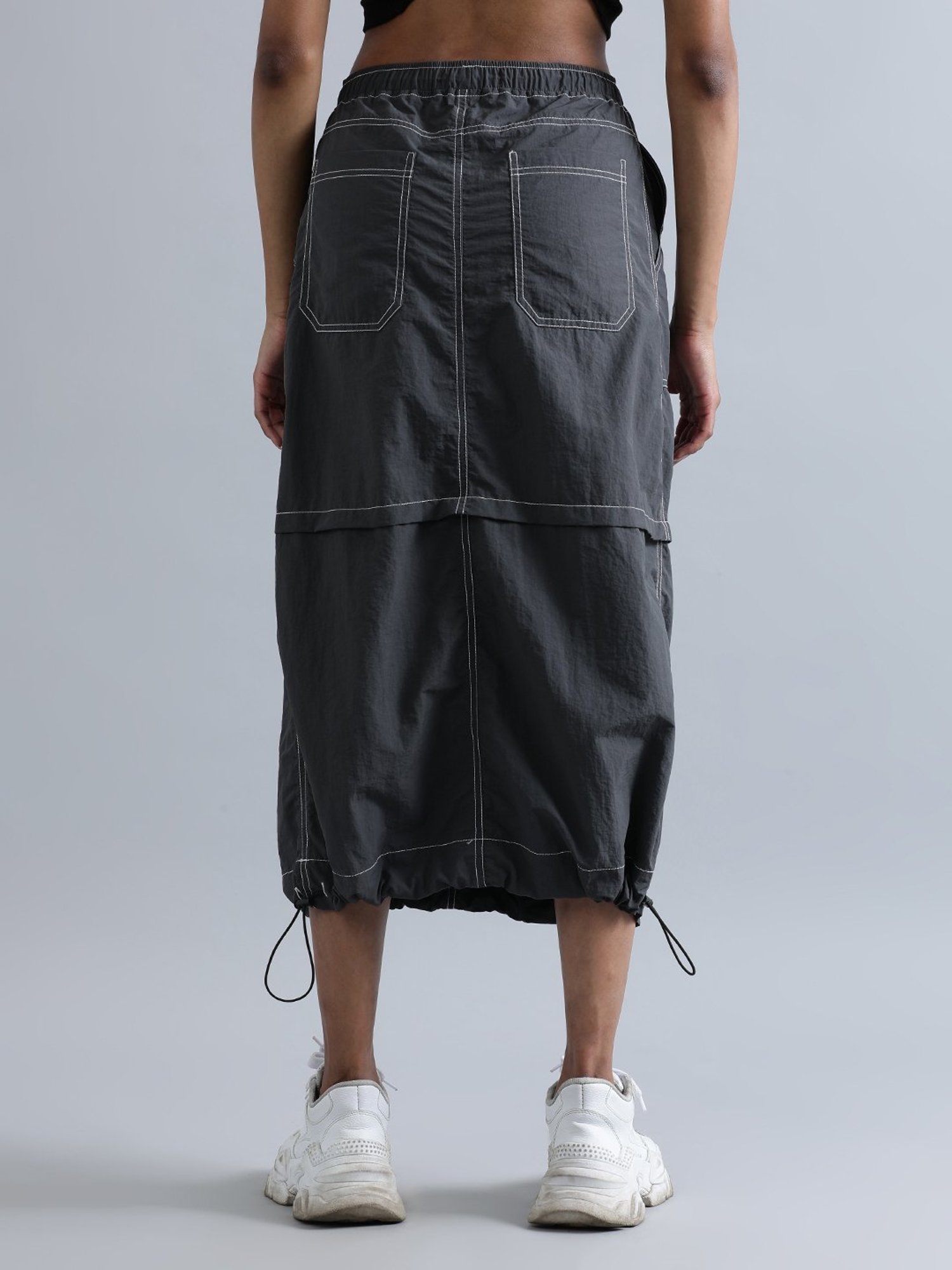 Bene Kleed Medium Grey Midi Skirt