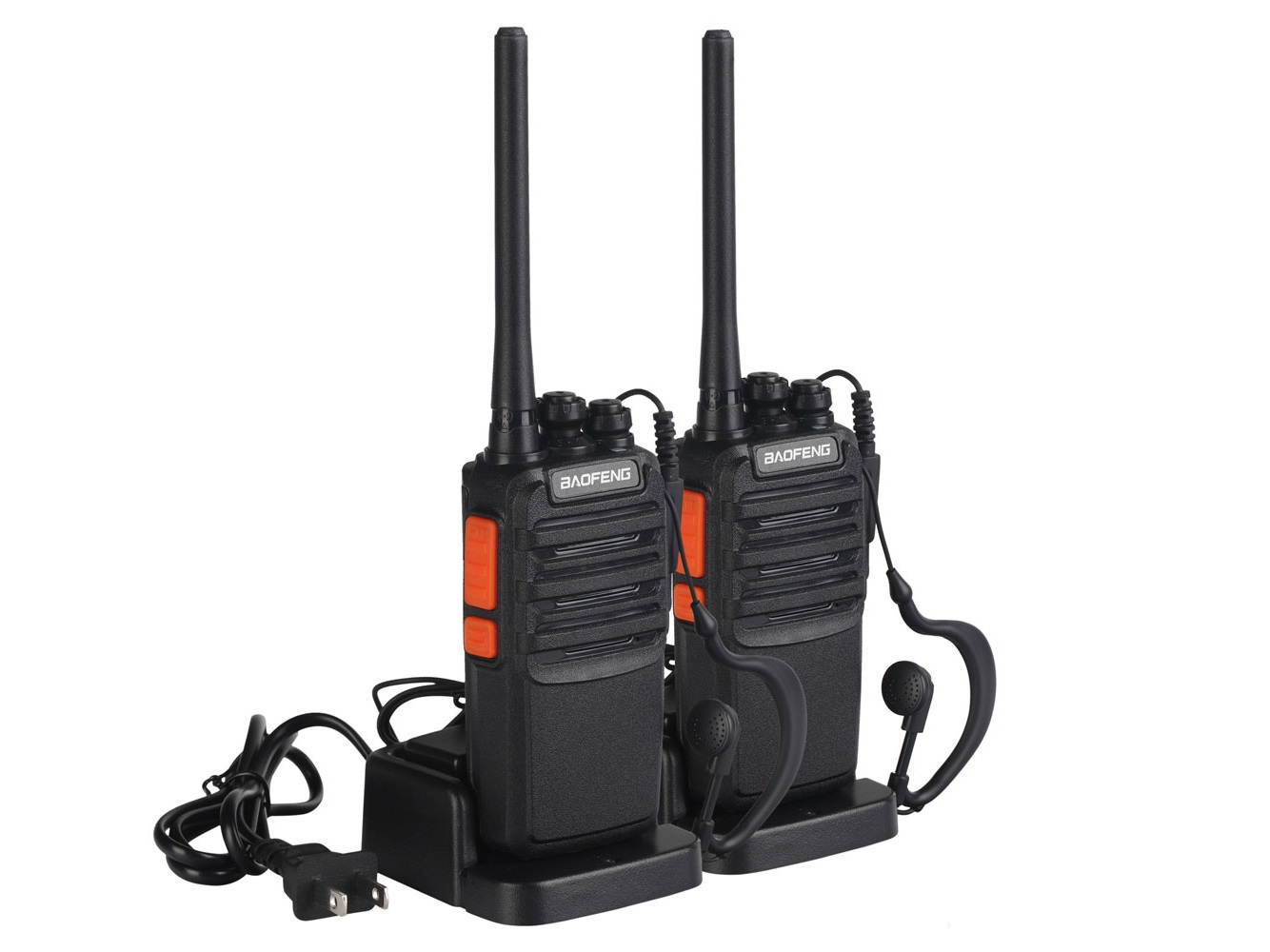 BAOFENG BF-C3 Single USB Cable Chargeable Handheld Walkie Talkie with 2800mAh Battery & Charger & Earphone