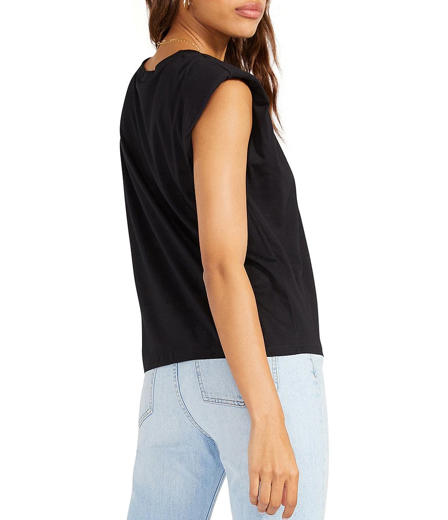 BB Dakota by Steve Madden Just Add Boardroom Padded Shoulder Tank