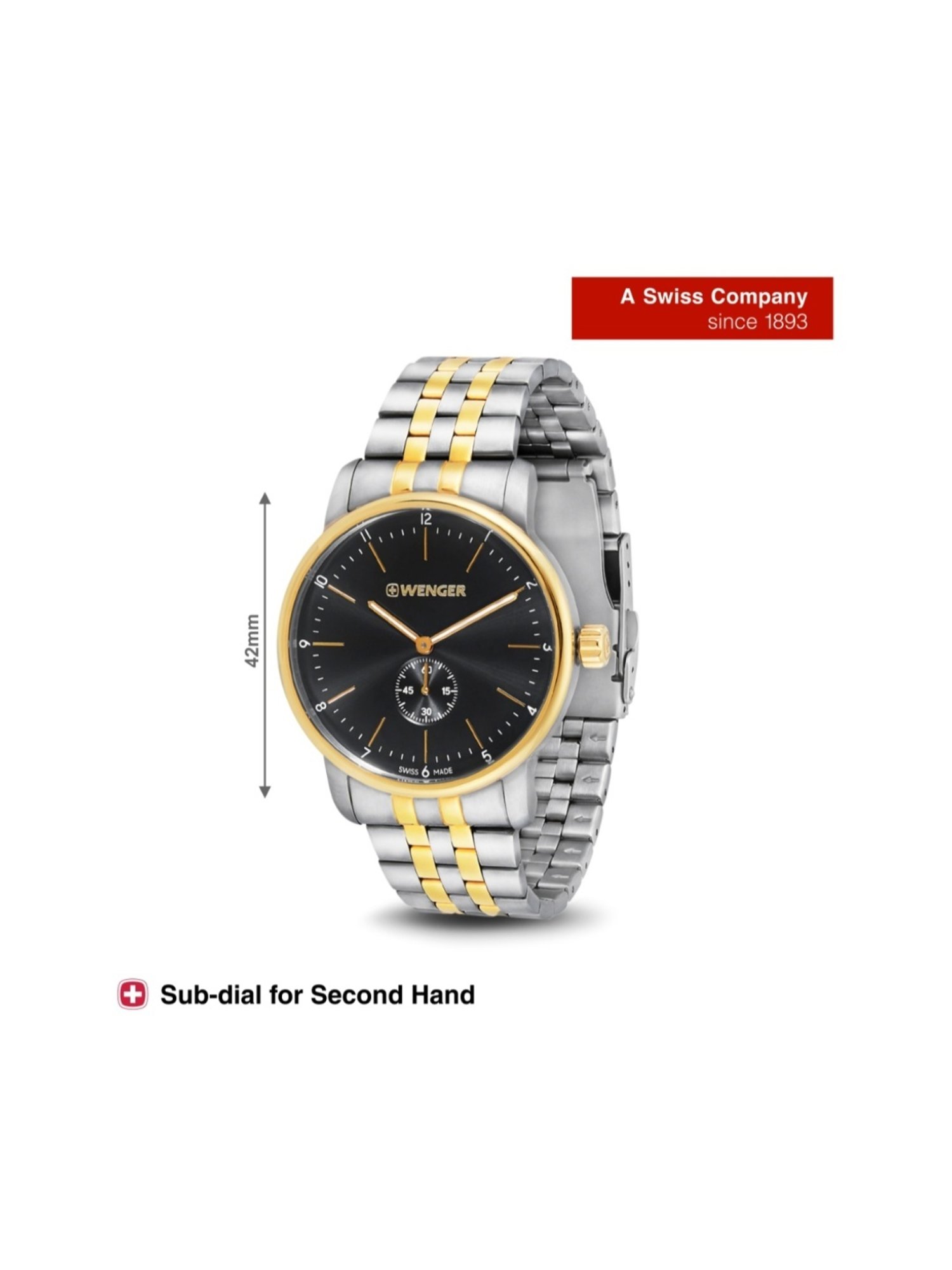 Wenger Swiss Made 01.1741.104 Urban Classic Analog Watch for Men