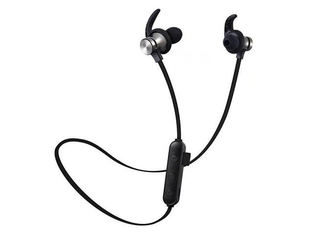 AutofeelSunriseoffice  Waterproof Magnetic Attraction Bluetooth Earphone Headset Wireless Headphone With Charging Cable Earphone Build-in Mic Pluggable Card 3D Bass Stereo Neckband Sport Earbuds