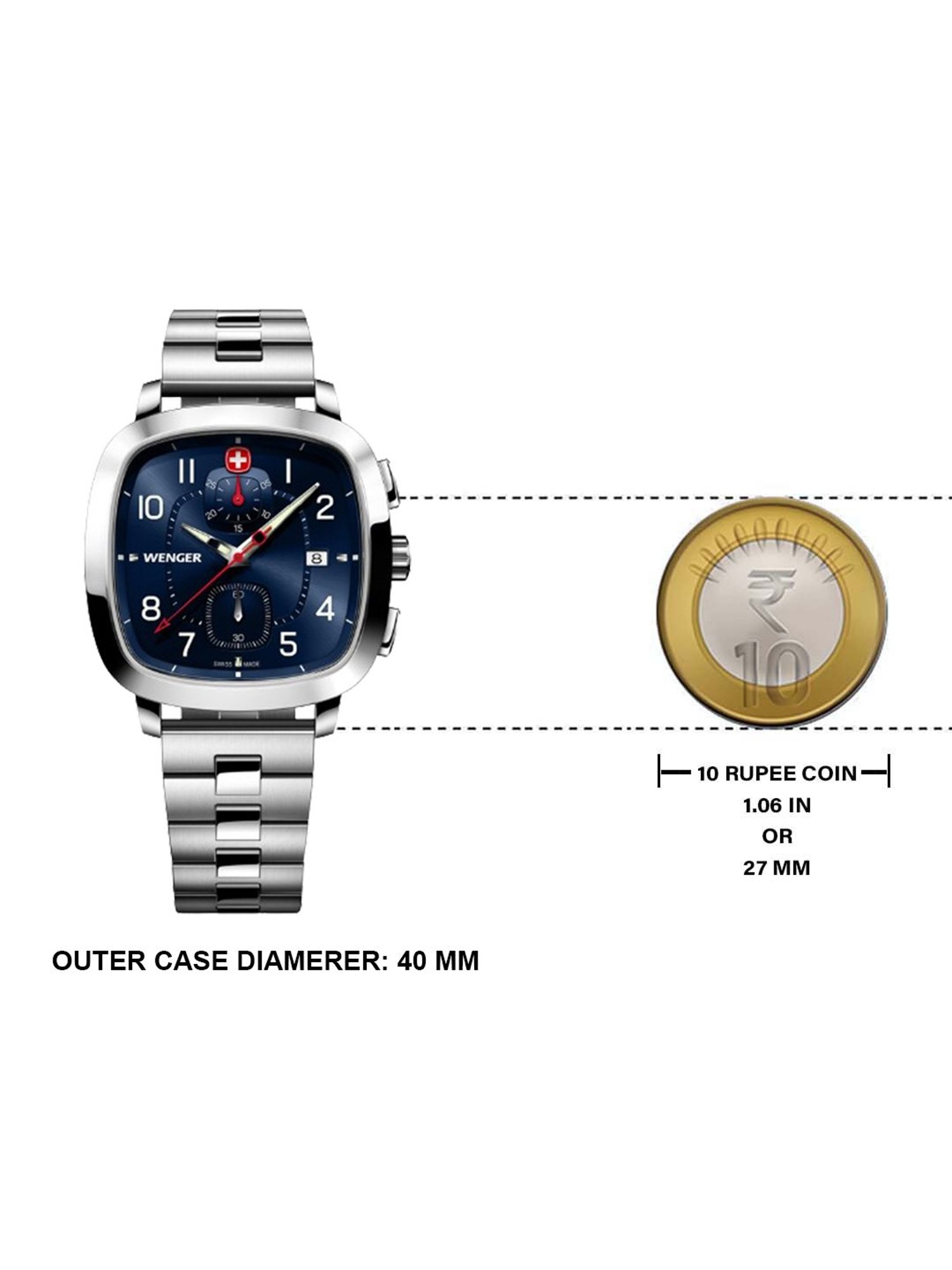 Wenger 01.1933.111 Chronograph Watch for Men