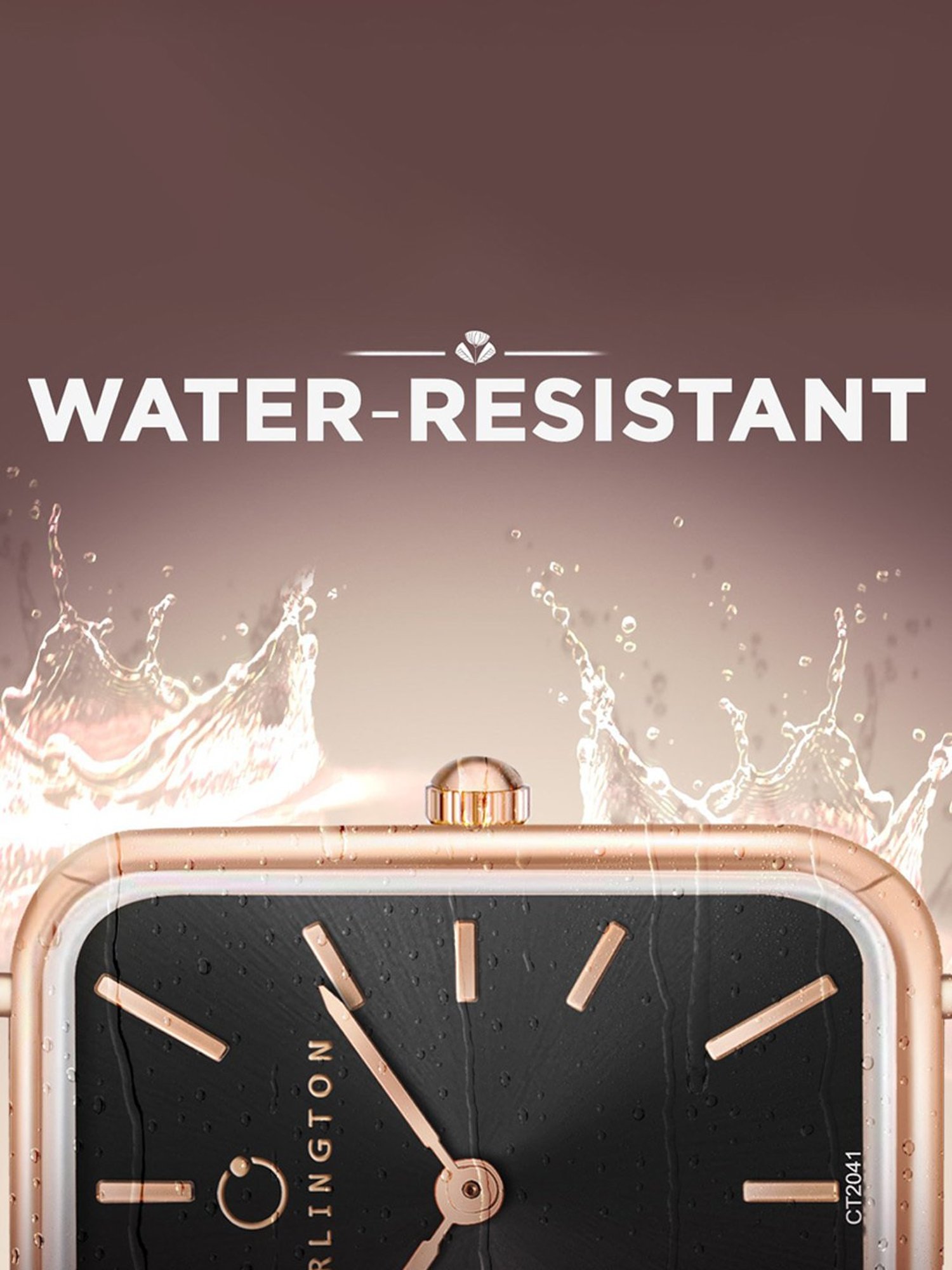 Carlington Iconic 2041 RoseBlack Analog Watch for Women