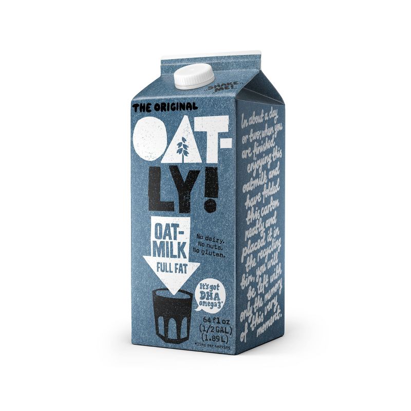 Oatly Full Fat Oatmilk - 0.5gal