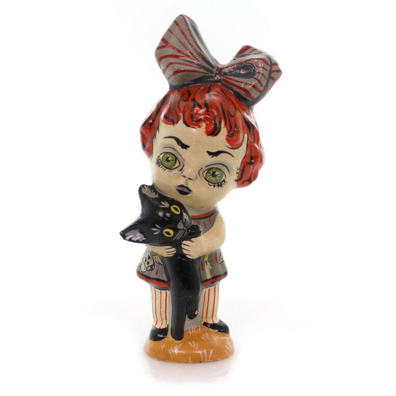 Vaillancourt Ghouly Girl Halloween Chalkware Folk Art  -  Decorative Figurines