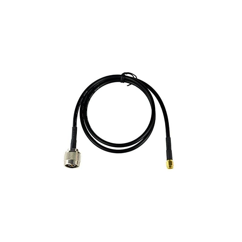 1M33FT N Type Male to SMA Male Test Antenna Coaxial RG58 Cable Connector AdapterBlack50 OhmRG581MN