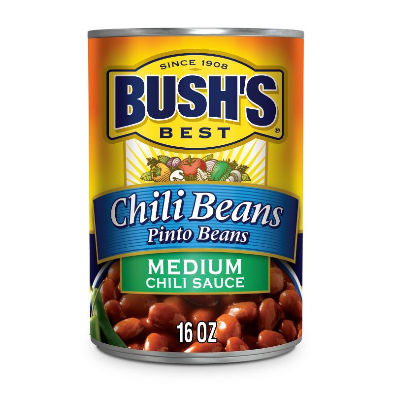 Bush's Medium Pinto Chili Beans - 16oz