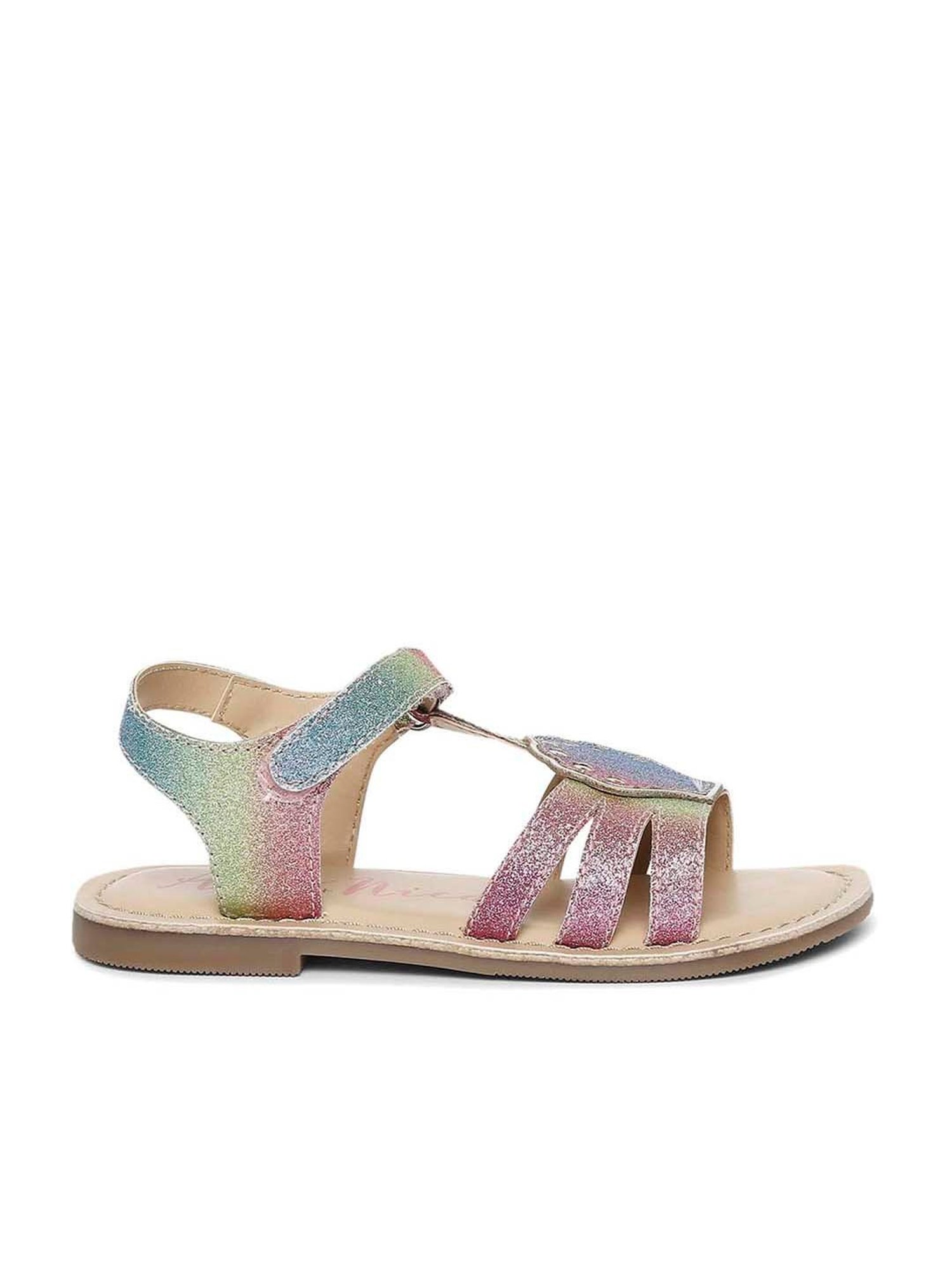 Aria Nica Kid's Shelly Multicolor Ankle Strap Sandals