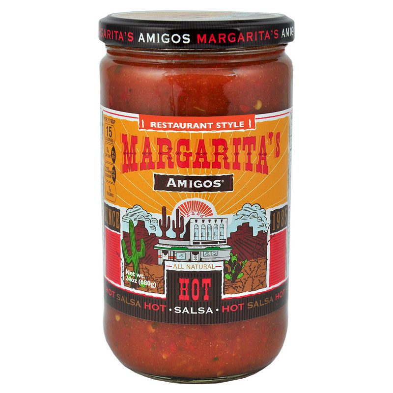 Margarita's Amigos Hot Restaurant Style Salsa 24oz