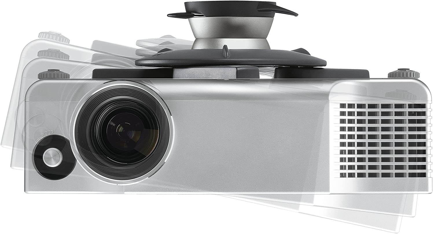 Vogel's Projector Ceiling Mount, Universal Swivel and Tilt - EPC 6545 Bracket for projectors max 22 lbs | Black/Silver
