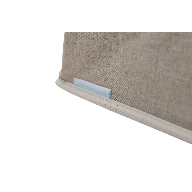 StorageWorks 4-Shelf Hanging Closet Organizer Beige