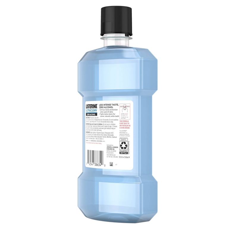 Listerine Ultraclean Zero Arctic Mint Mouthwash - 16.9 fl oz