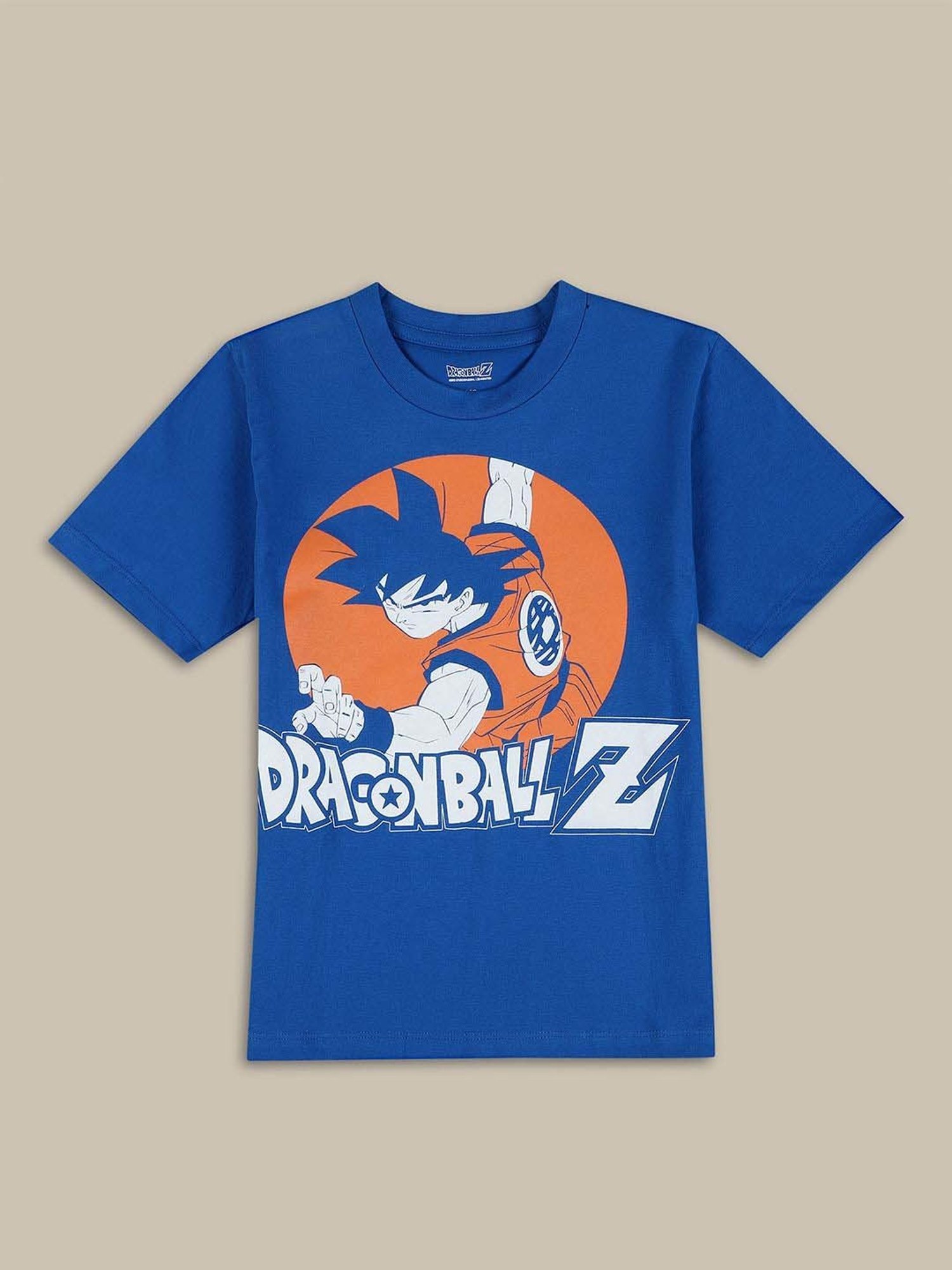 Kidsville Boys Blue Cotton Printed T-Shirt