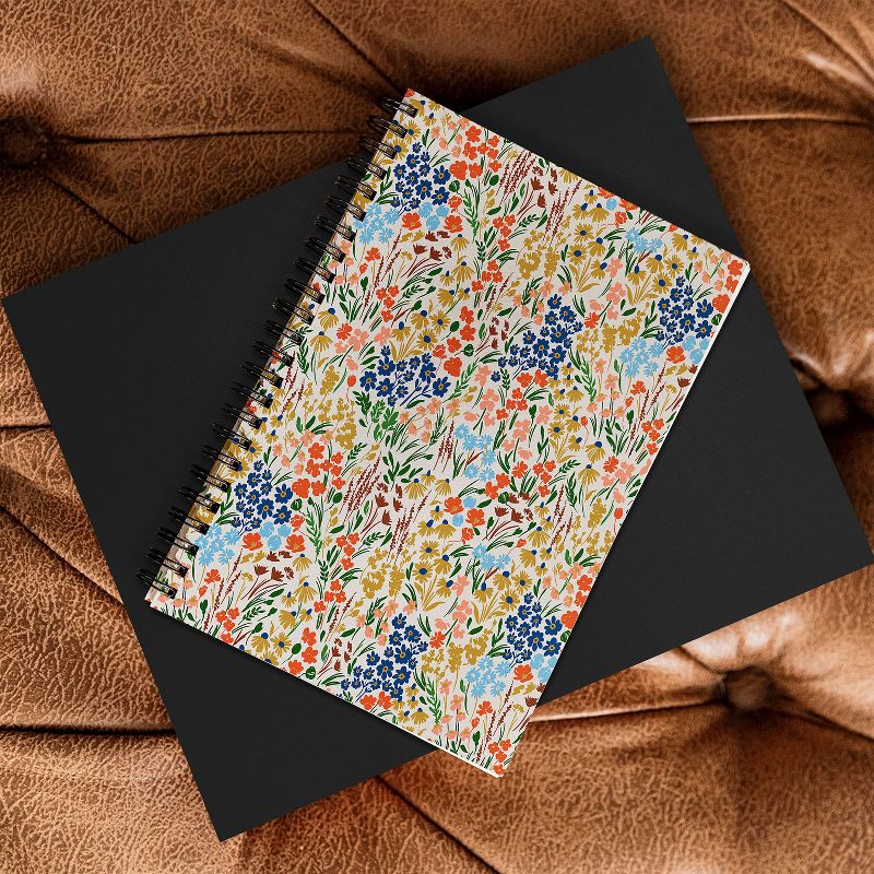 Marta Barragan Camarasa Spring Flowery Meadow Spiral Notebook - Deny Designs