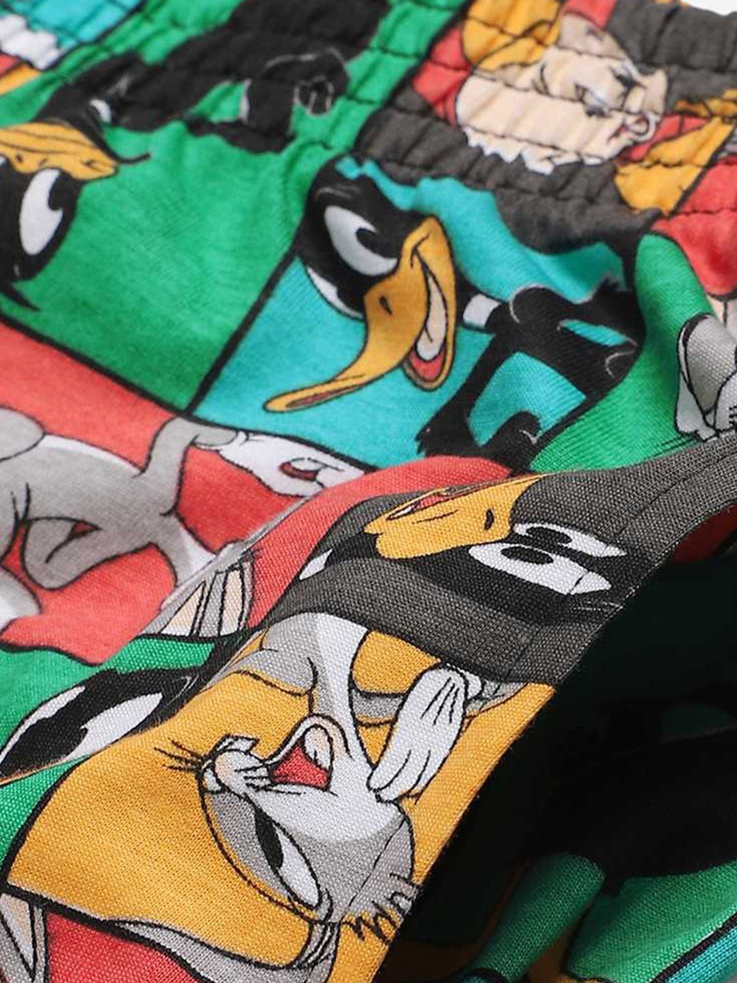 Free Authority Multi Cotton Regular Fit Loonely Tunes Printed Boxers