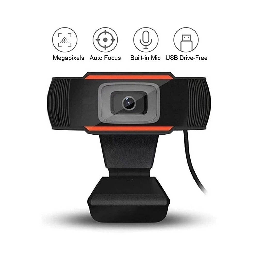 1080P 2MP Wide-Angle HD Webcam 30fps Auto Focusing Web Cam Noise-reduction MIC Laptop Computer Camera USB Plug