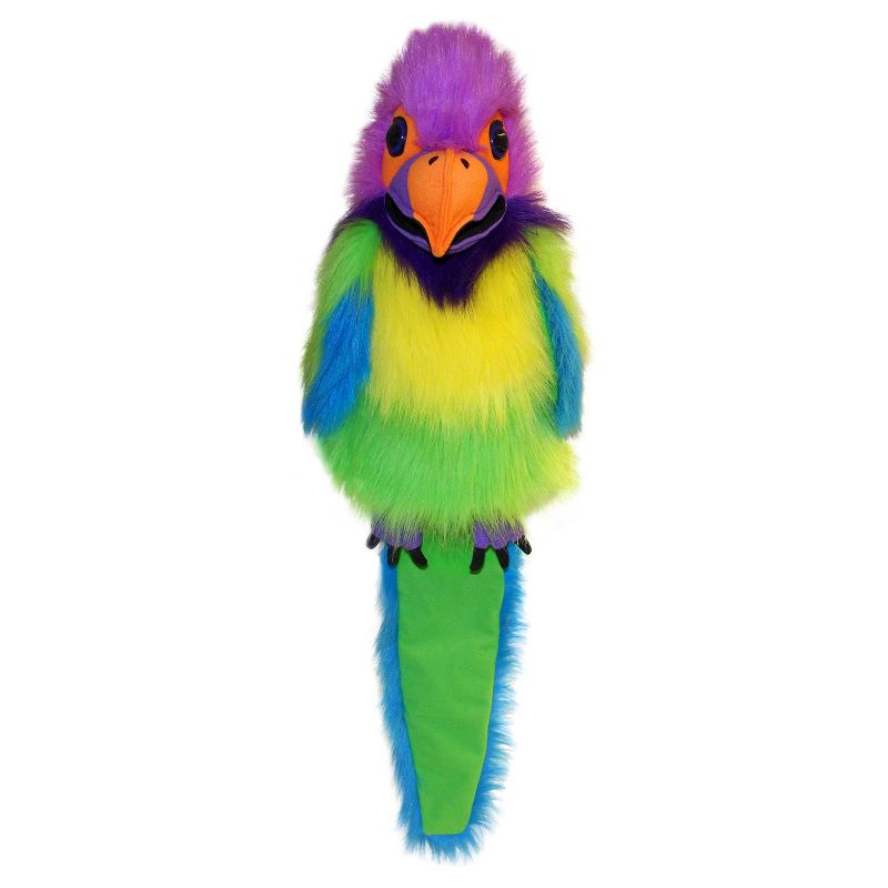 The Puppet Company Large Bird Plush Puppet - Plum headed Parakeet