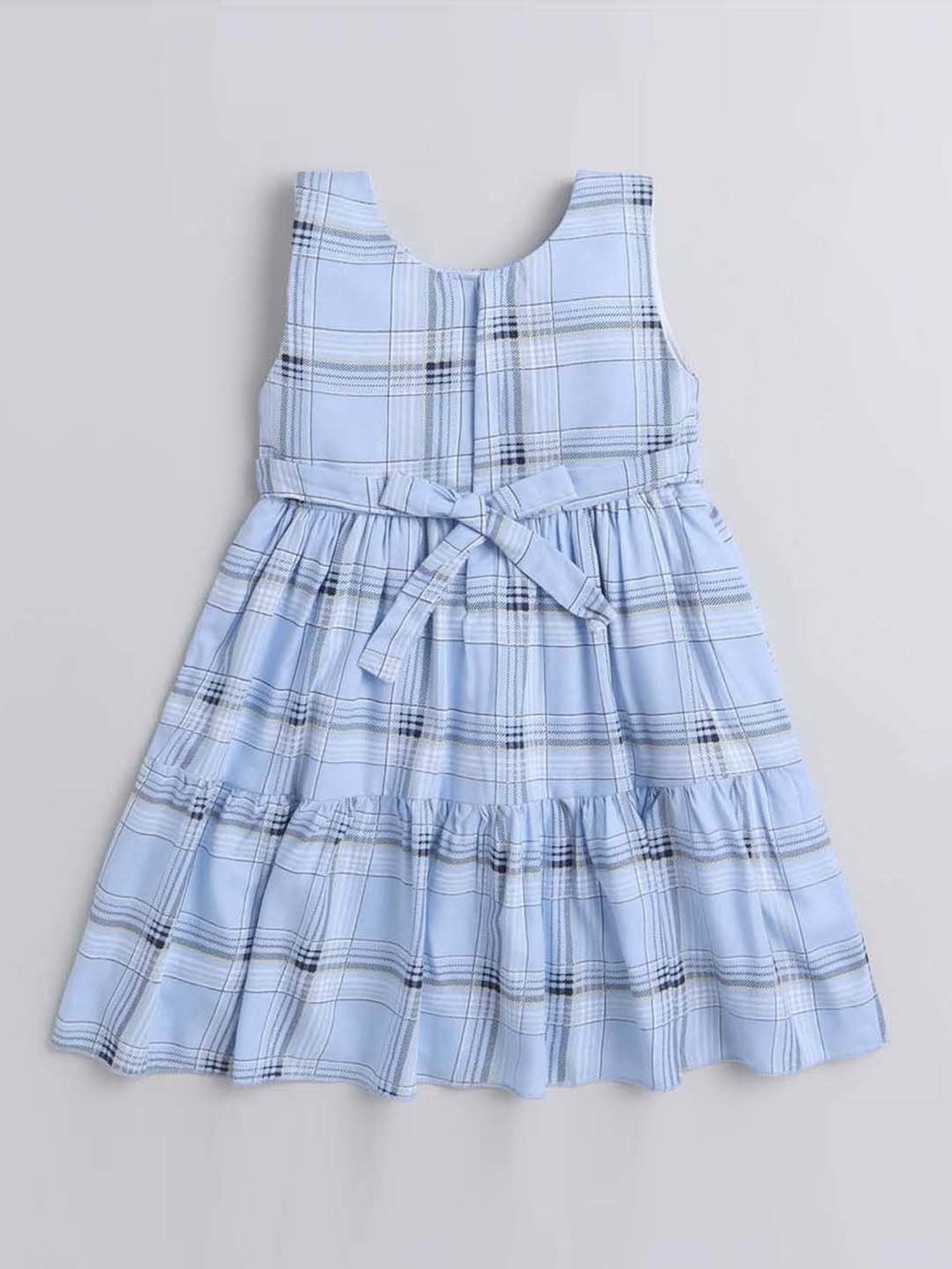 The Magic Wand Kids Blue Chequered Dress
