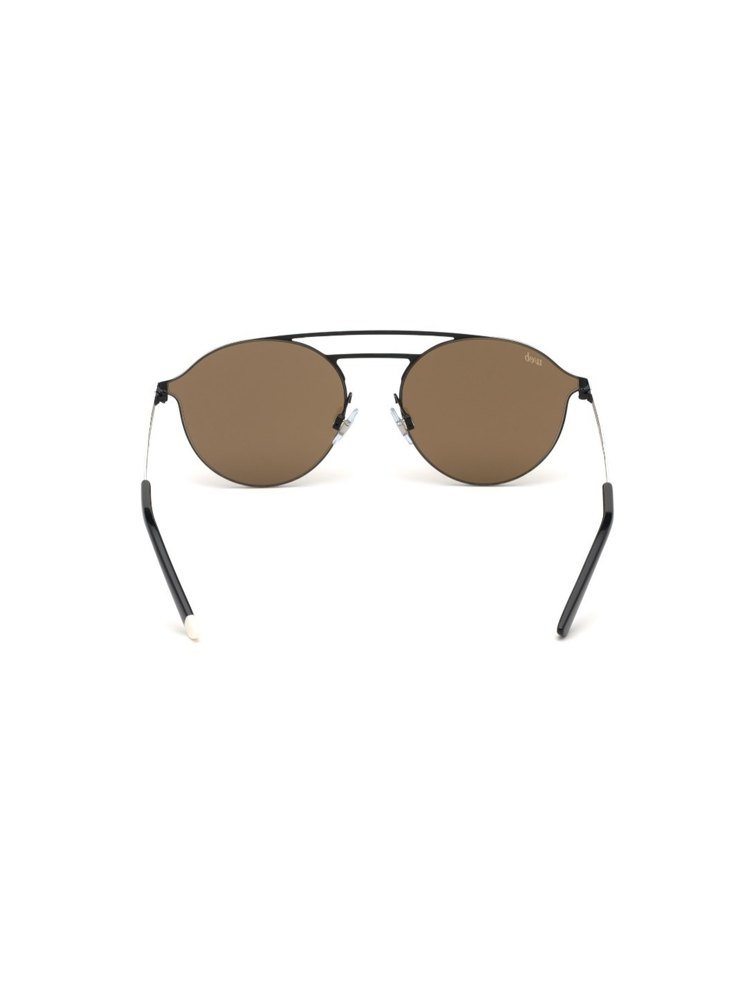 Web Eyewear Brown Pilot Unisex Sunglasses Designed in Italy