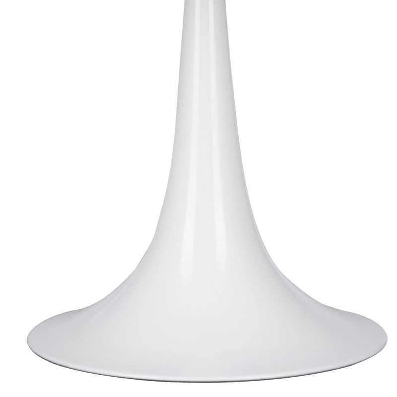 19" Modern Table Lamp White (Includes LED Light Bulb) - Cresswell Lighting