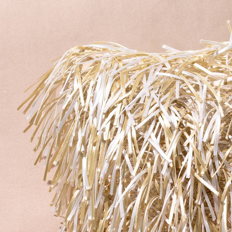 18"x18" Nessie Square Throw Pillow Gold - Sure Fit