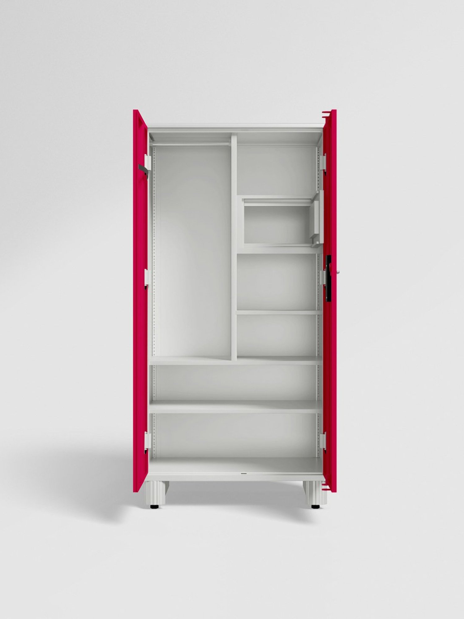 Home Basics 5 Dual Hook Chrome Plated Steel Over the Door Hanging Rack