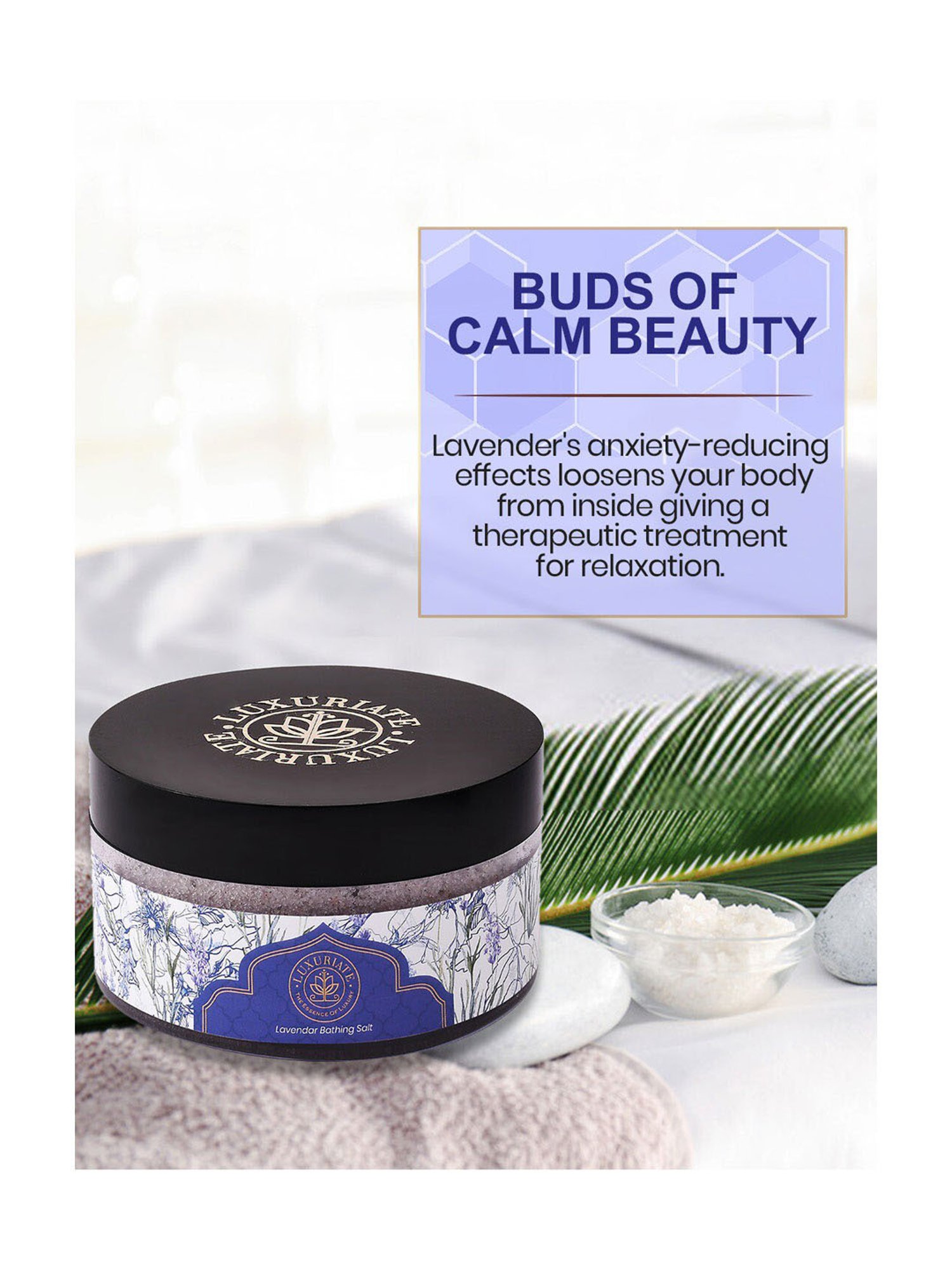 Luxuriate Lavender Bath Salt, Soap and Body Wash Combo