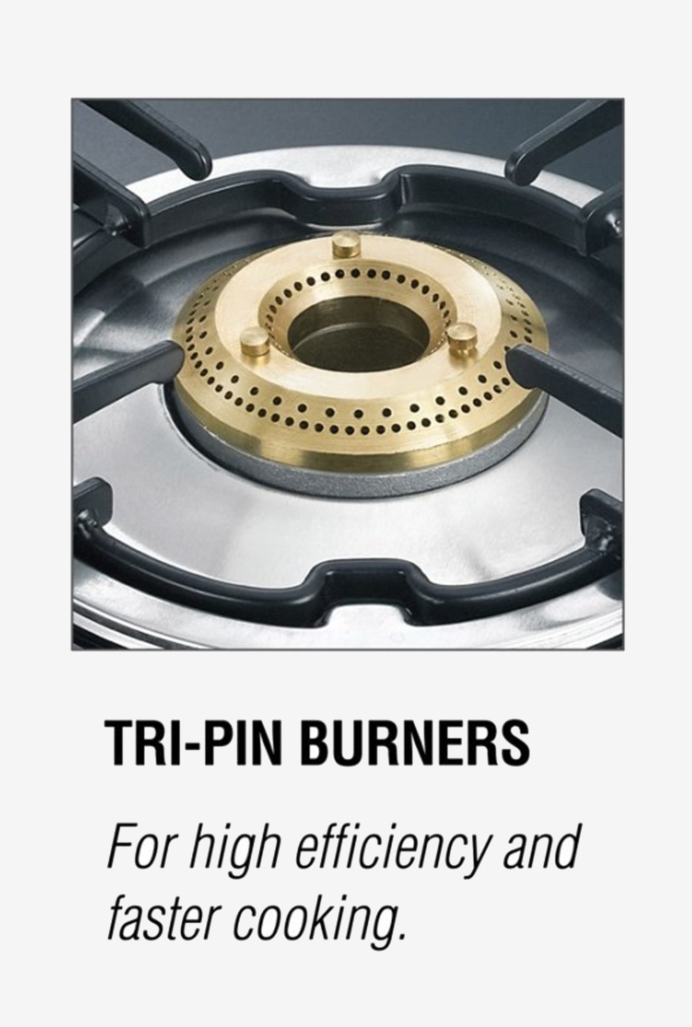 Prestige Premia GTS 02 D 40073 2 Burners Gas Stove (Black)