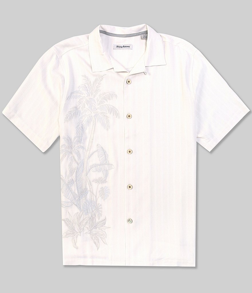 Visconti Geo Floral Print Short-Sleeve Woven Shirt