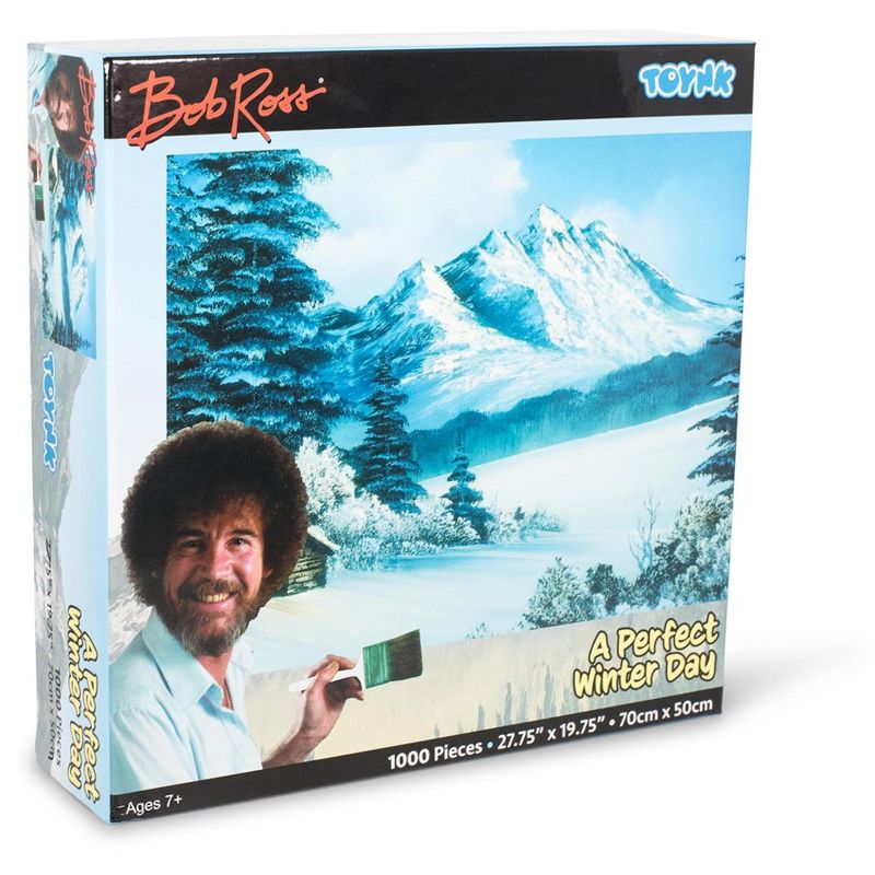 Toynk Bob Ross A Perfect Winter Day Nature Puzzle | 1000 Piece Jigsaw Puzzle