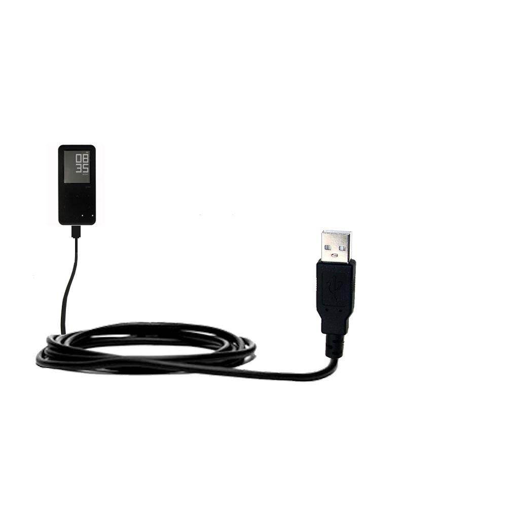 Gomadic Classic Straight USB Cable Suitable for The iRiver E30 with Power Hot Sync and Charge Capabilities - Uses TipExchange Technology