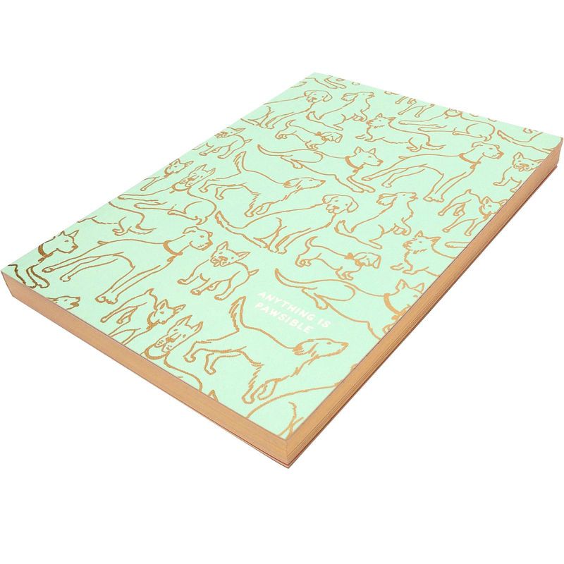 Green Inspired Dog Pet Pun Softcover Journal