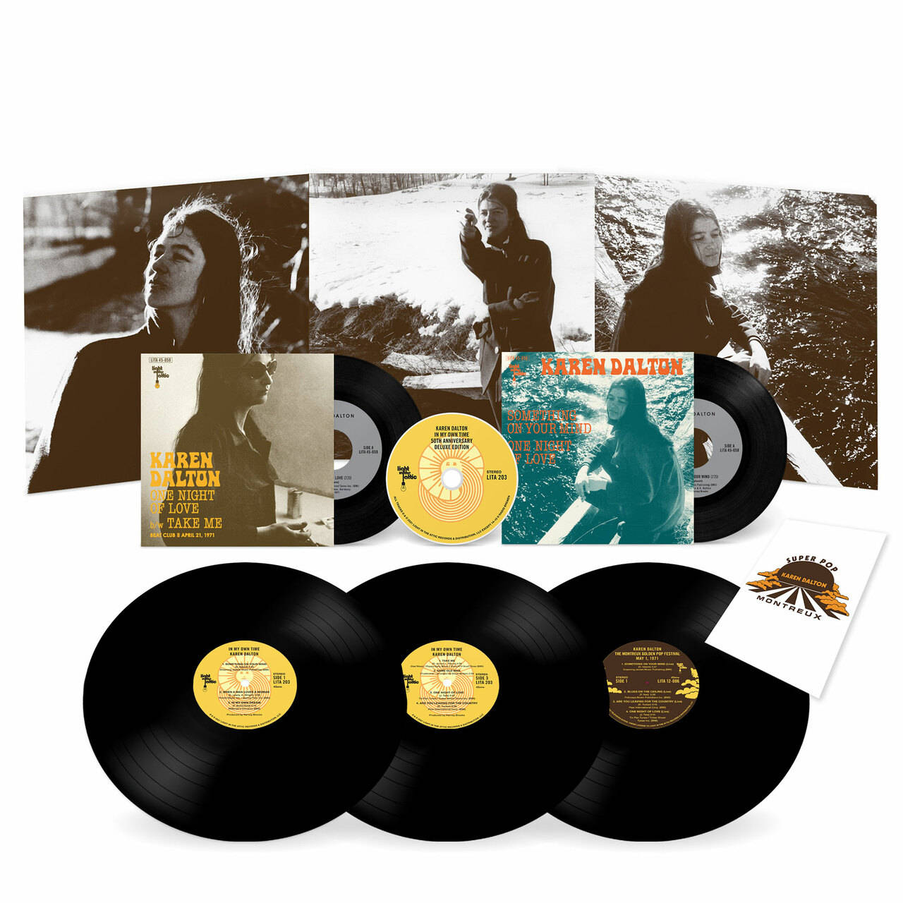 Karen Dalton In My Own Time Numbered Limited Edition 180g 45rpm 2LP, 12" Vinyl EP, 2 7" Vinyl Singles & CD