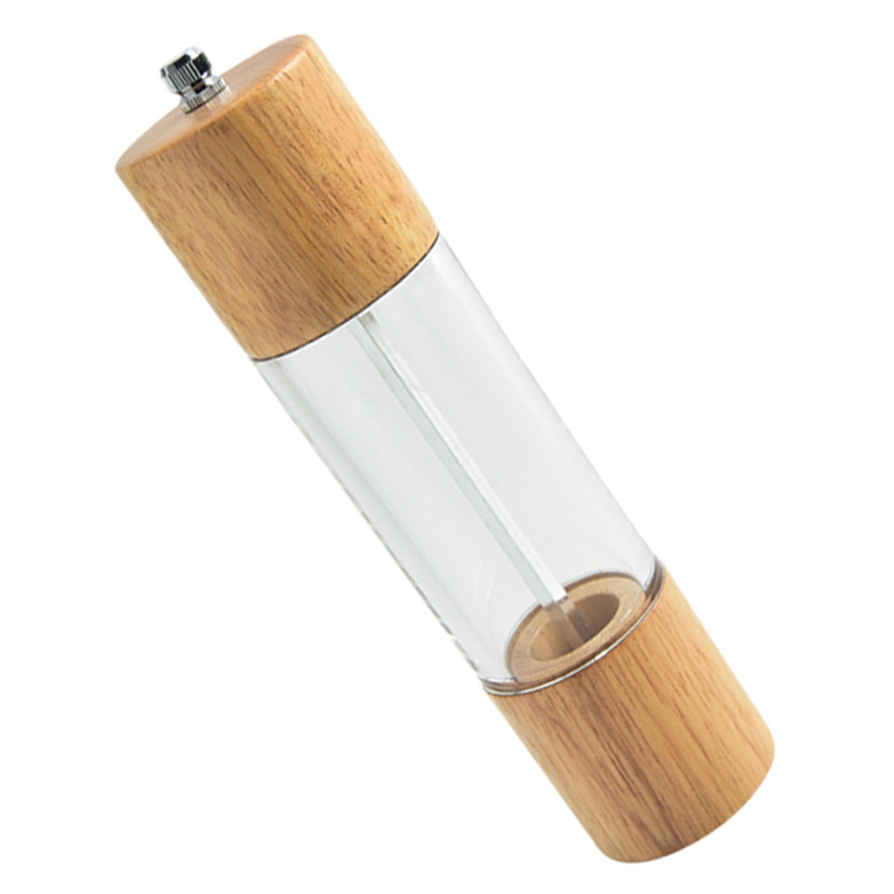 1pc Pepper Mills Storage Container Transparent Pepper Grinder Seasoning Bottle
