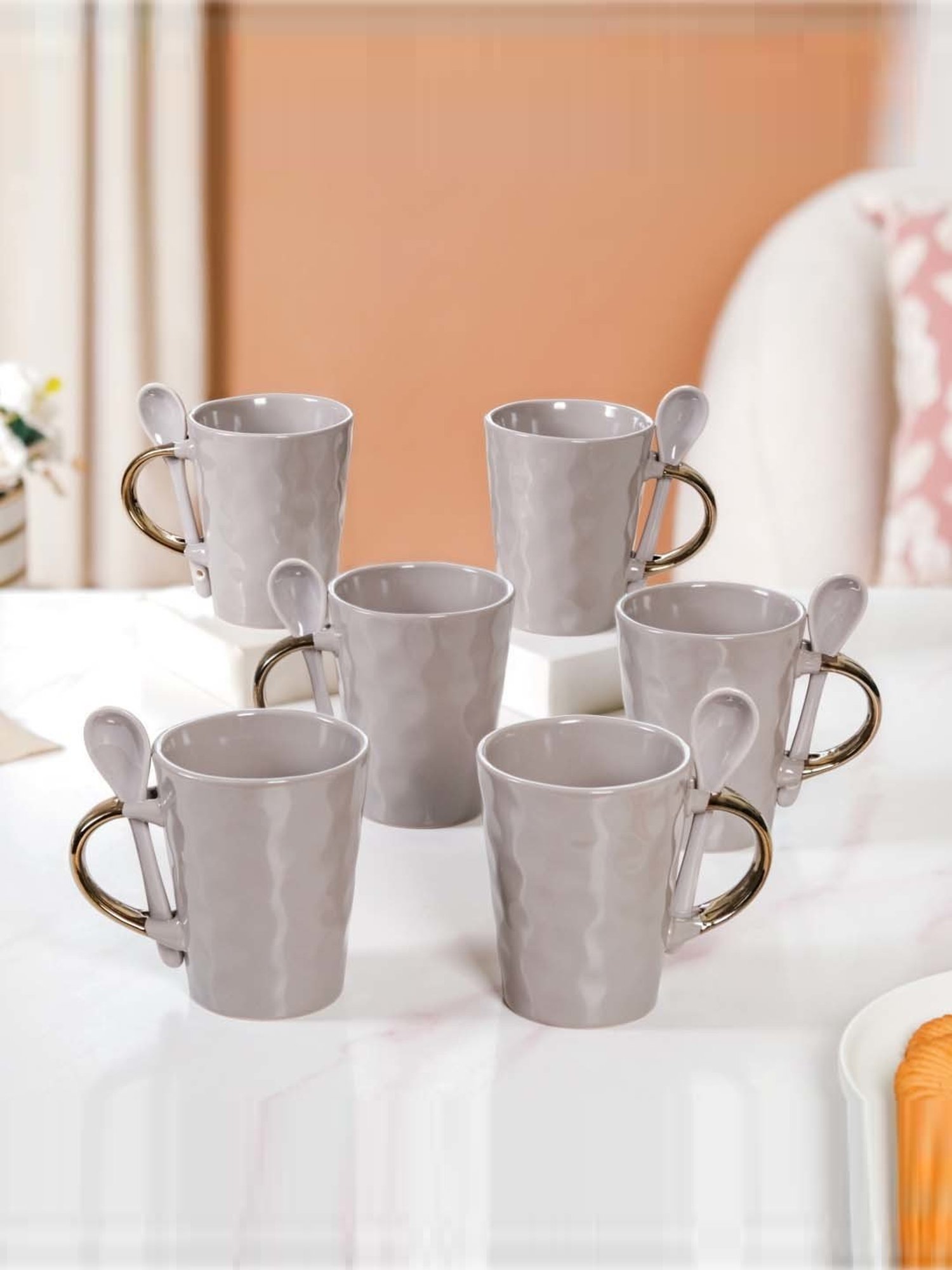 Cello White Opalware Cup (0.18 L) - Set of 6