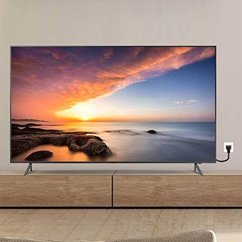 TV Power Cable  6Feet 18AWG 90 Degree Angled 2Prong to LShaped C7 Power Cord for         LED Flat TV Sky Box Sky Plus+ HD Box