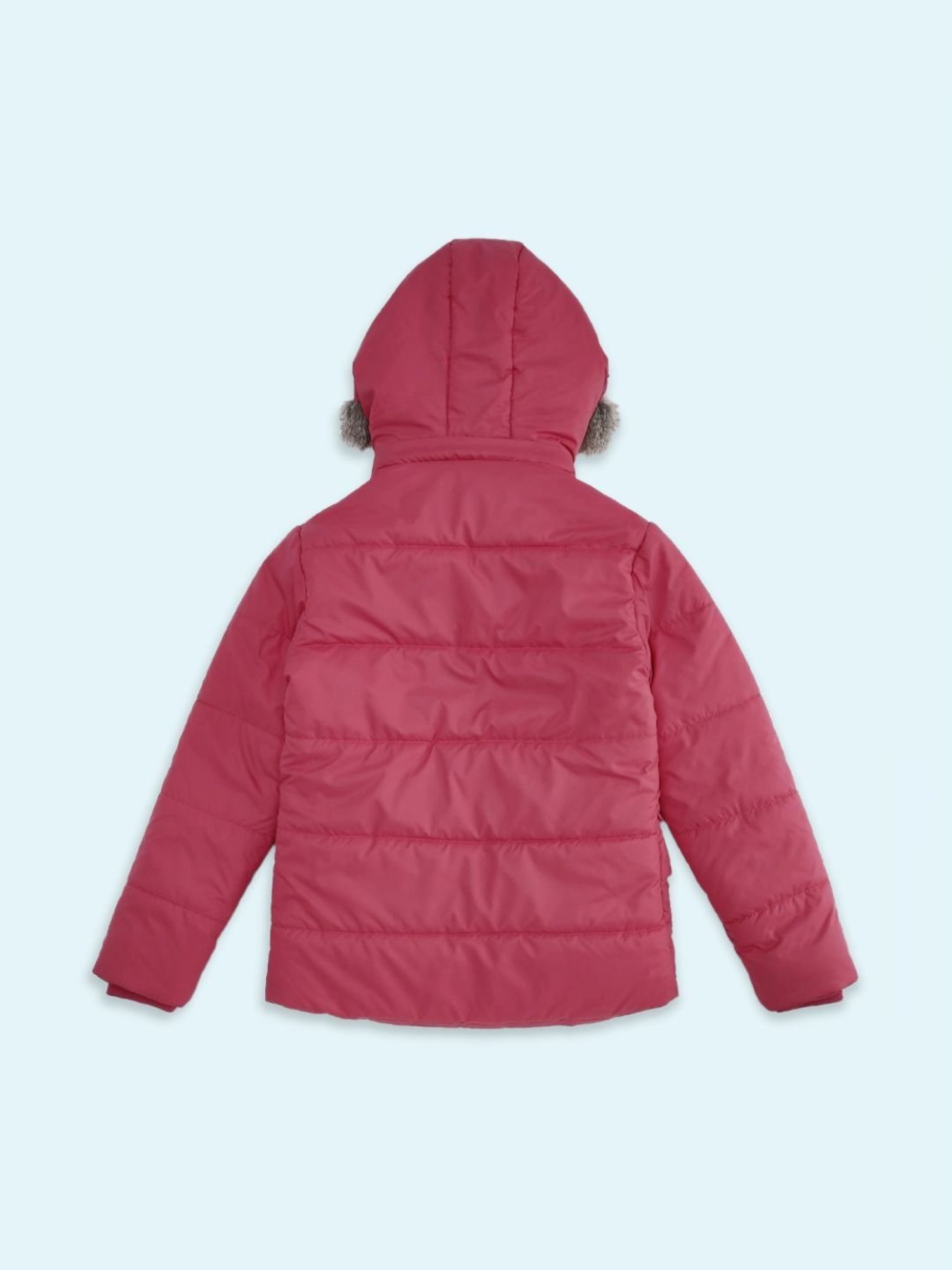 Pantaloons Junior Pink Cotton Regular Fit Full Sleeves Jacket
