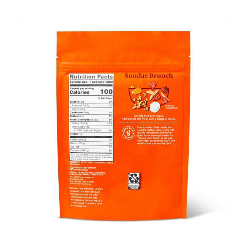 Organic Dried Unsweetened Tropical Blend - Banana, Mango & Pineapple - 4oz - Good & Gather™