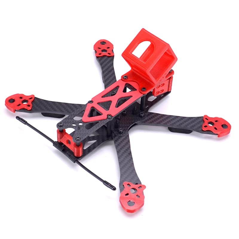 225mm FPV Racing Drone Frame Carbon Fiber 5inch Quadcopter Frame Kit with 3D Printed Camera Mount for Gopro