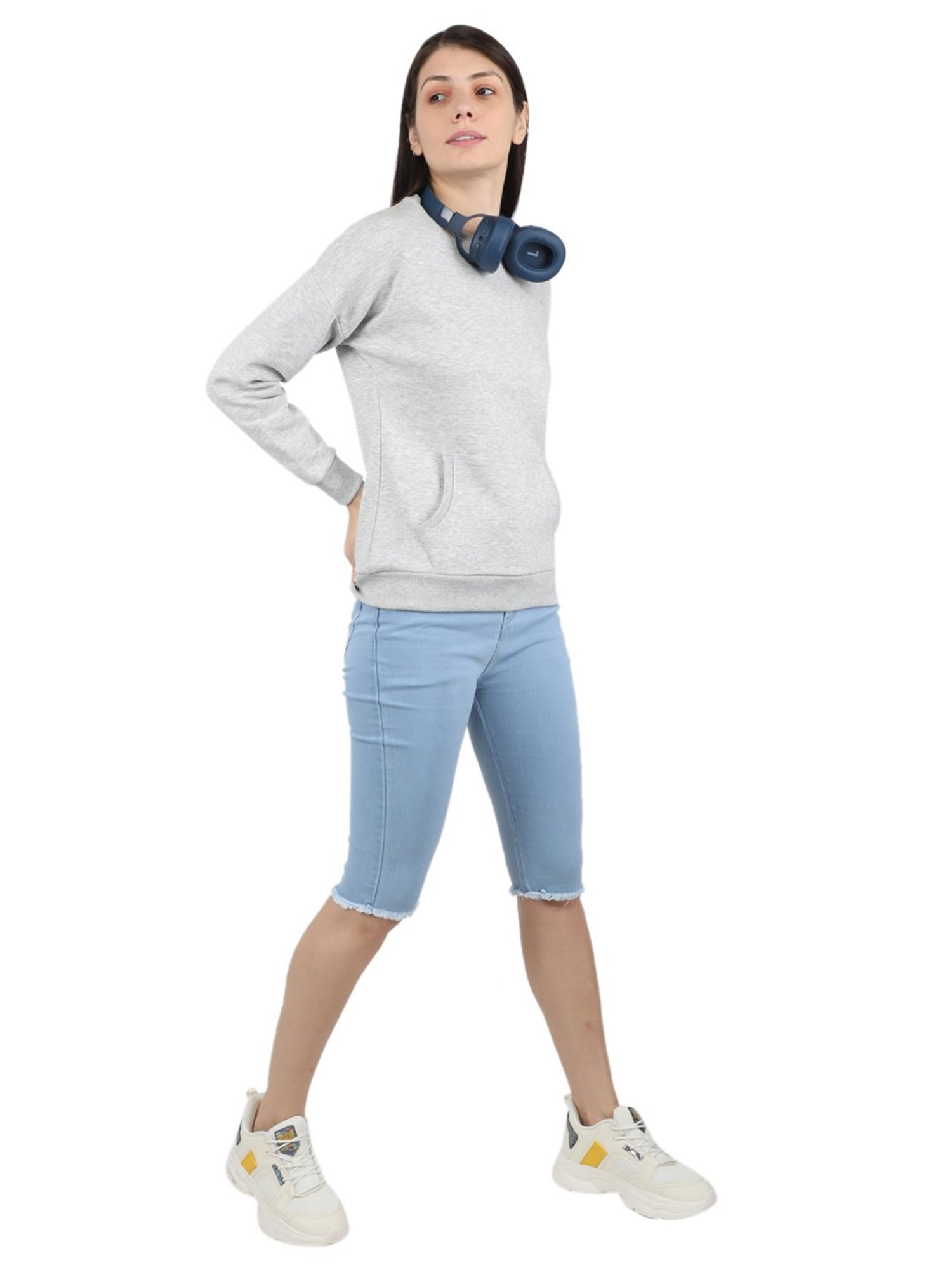 MOCA by Monte Carlo Grey Pullover