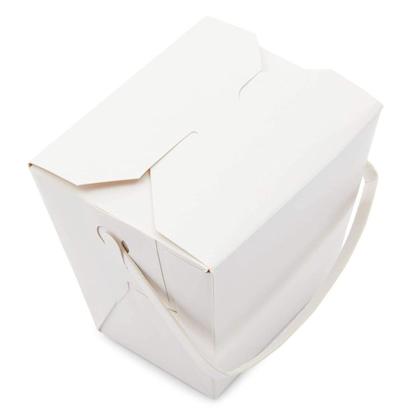 Stockroom Plus 50 Pack Take Out Boxes, White Paper To Go Food Containers (16 oz)