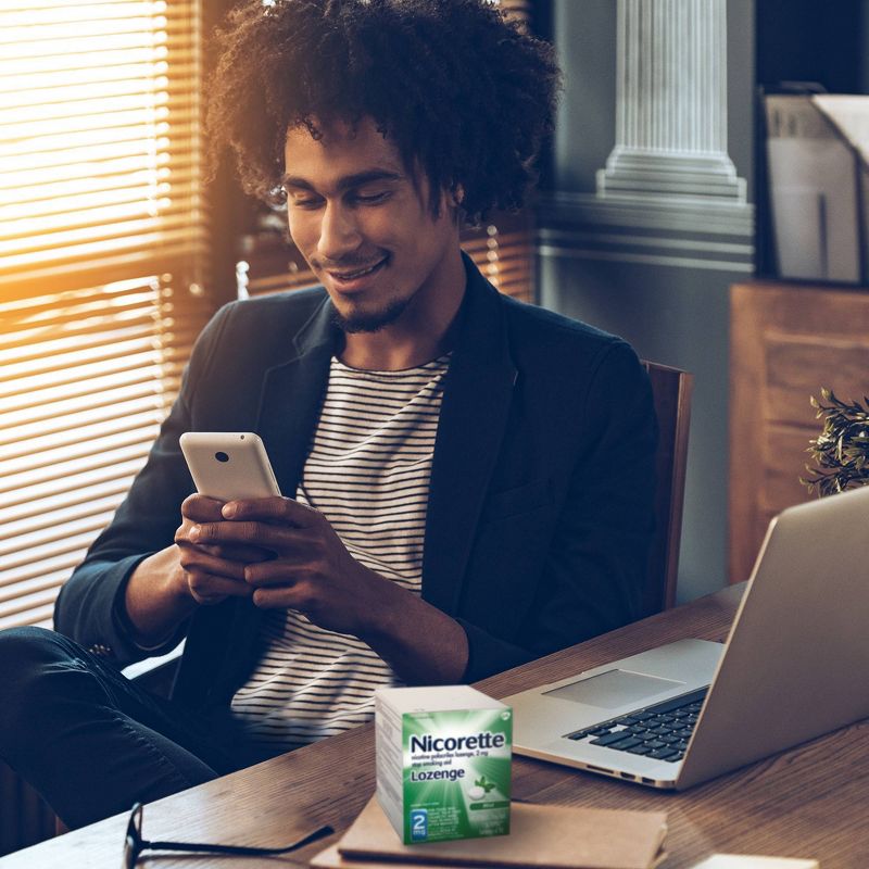 Nicorette 2mg Stop Smoking Aid Nicotine Lozenge - Mint - 144ct