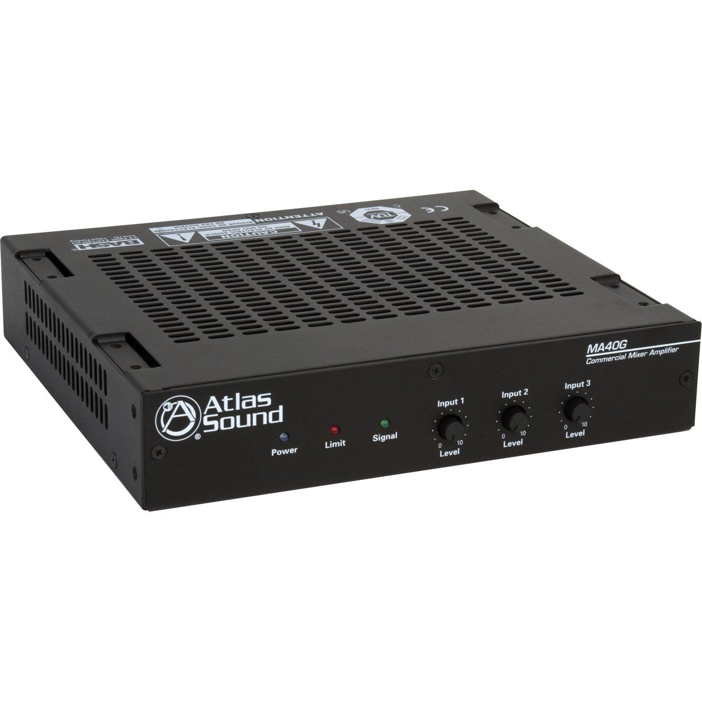 Atlas Sound - MA40G - 40 Watt Three Input Mixer Amplifier