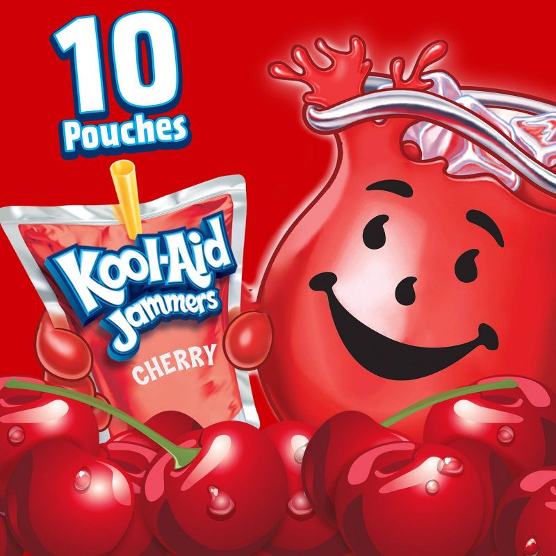 Kool-Aid Jammers Cherry Juice Drinks - 10pk/6 fl oz Pouches