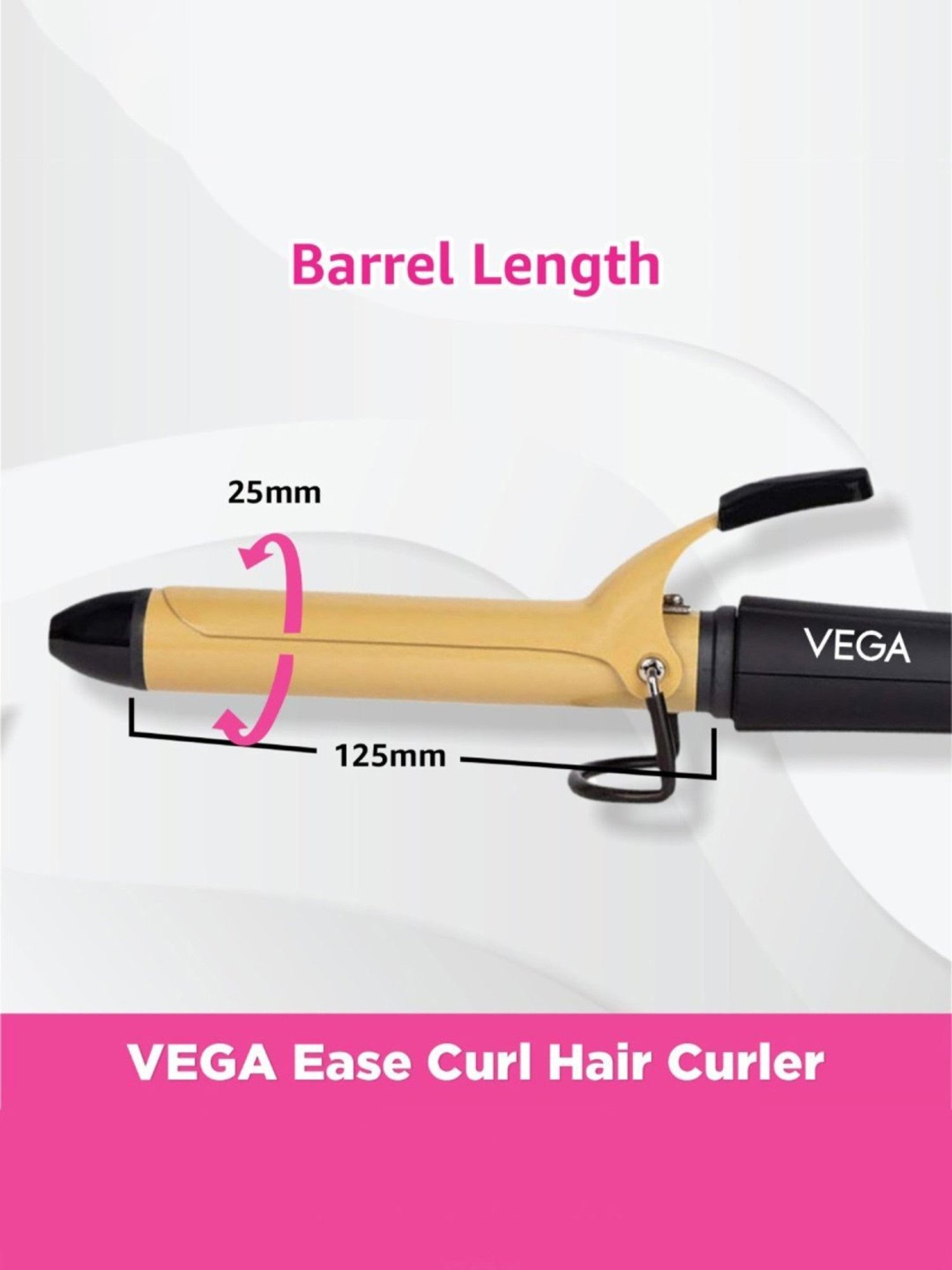 Gorgio Professional GCT9 19mm Hair Curling Tong (Silver)